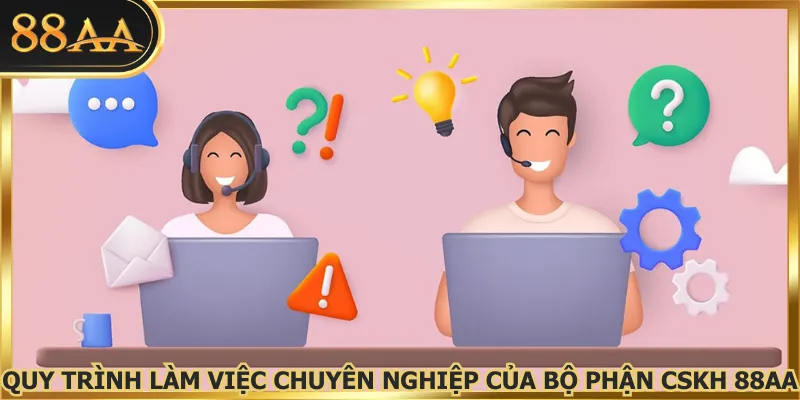 Quy trình làm việc chuyên nghiệp của bộ phận CSKH 88AA